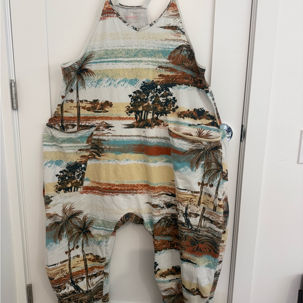 Free People Hot Shot Onesie by FpMovement Tropical print - Picture 2 of 4
